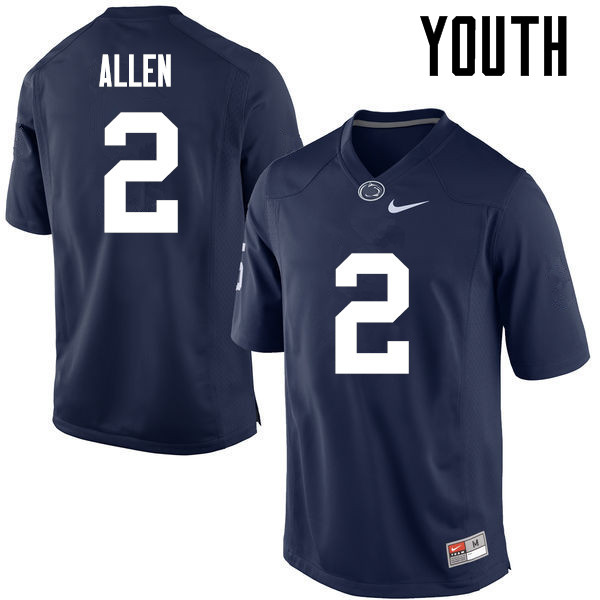 Youth Penn State Nittany Lions #2 Marcus Allen College Football Jerseys-Navy